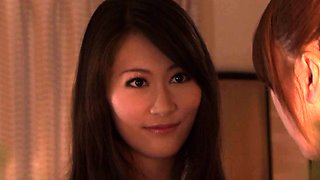 Japanese pussyeating milf seduces babe in shower