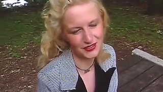 Watch This German Blondie Have Special Time on Her First Casting