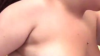 Horny curvy fat brunette with shaved pussy is great at sucking big wet cocks and fucking