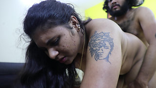 Servant Janu Enjoying Hot Sex with Boss While Watching TV, Mallu Servant and Boss Hot Fuck in Sofa Ehile Wattching TV