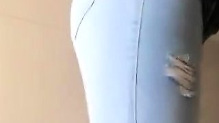 Amateur striptease and Solo masturbation