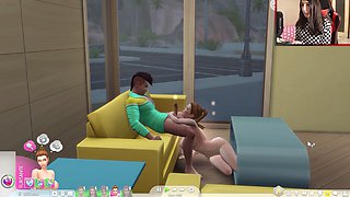 Lana Rhoads from The Sims 4 gets naughty at the gym