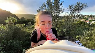 Strangers Join Us for a Public Blowjob