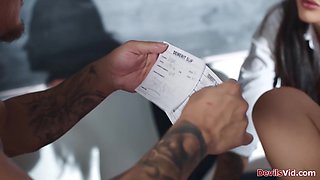 Perv milf teacher watching students fuck