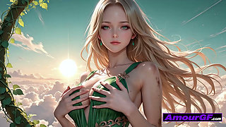 AI Blonde Gets Fucked in Air, Moans Soft as Hot Cum Splatters Her Face