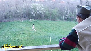 Sweet thing's tit sucking porn by Mature NL