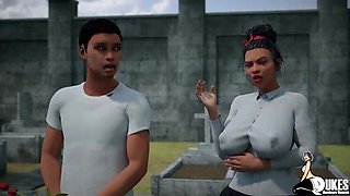 BBC destroys granny pussy while another BBC pounds white booty in hardcore interracial threesome