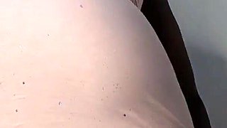 Ebony Stepdaughter in Pink Tight Dress Little Tease