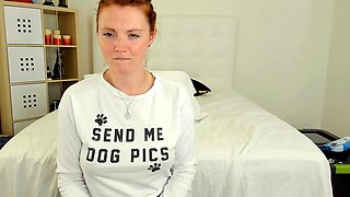Great Big Boobs On Masturbating Redhead