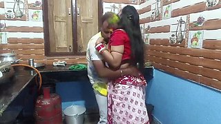 Bengali Bhabhi Sona Holi Sex - Neighbour Fucks Her Hard Doggy Style Creampie