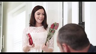 Hot sister valentine’s day fuck stepbrother