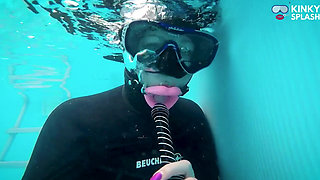 Neoprene Enclosed and Gagged - Underwater Mouth Control Fantasy