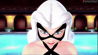 Felicia Hardy,black Cat, Bikini Blowjob - Marvel