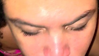 Amateur blonde girlfriend homemade blowjob and handjob