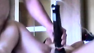 German Amateur Receives Massage from Sex Toy