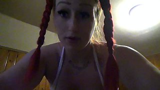 Wet tattooed raven babe Sahron with big boobs masturbates