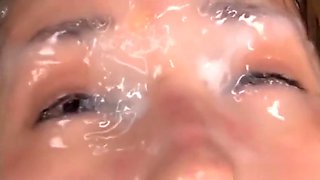 Dirty Facial Bukkake On Japanese Girl