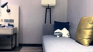 Cute amateur Asian web cam girl teases her great body