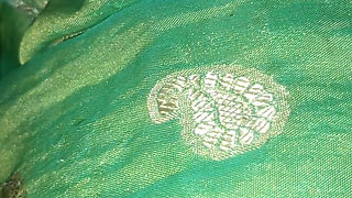 My Husband Loves to Fuck Me in Green Saree
