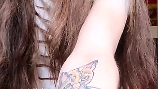 Pov brunette pussy toying