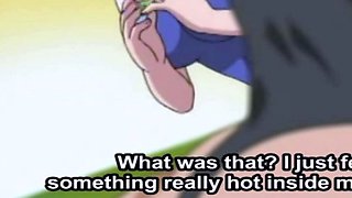 Busty Hentai Slut Seduces Young Boy at Public Pool