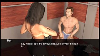 Merry Hot Wife Stuck in Elevator with Ben - Group Sex Adventure in 4K