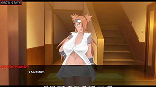 Big-chested stunner Sarada trains in this epic 3D anime scene by Loveskysan69real