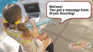 Innocent Slut Melissa Moore Is Fucked In All Her Holes By HookUp