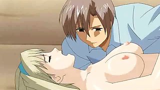 Big meloned hentai cutie fucking a giant schlong at the