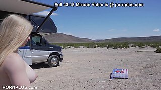 Kylie Shay's big boobs bounce as she gets her tight pussy drilled in a RV adventure