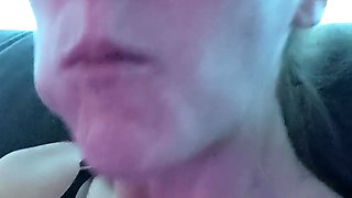 Czech amateur bangs outdoor pov
