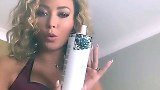 Japanese black girl toys masturbation