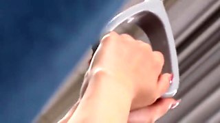 Drpt-103 Busty Beauty Hangs From A Strap On A Crowded Train And Gets Both Nipples Developed At The Same Time, Causing Her To Become Aroused 4 - Futaba Saaya