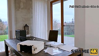 Tony Milak & Charlie Dean: Shameful MILF with huge natural tits gets caught and punished by her boy lover