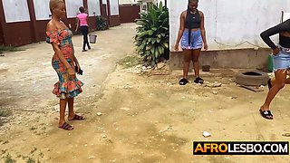 African lesbian and GFS love 3some orgy