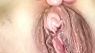 MILF with Tremendous Juicy Pussy Rubbing and Splicing Her Big Clit