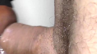 Ebony Teen Blows Big White Shaft and Swallow Cum