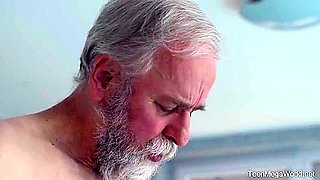 Candy Red - Ginger Cutie Drinks Old Cum Hd Video