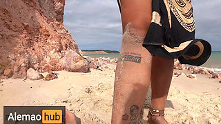 Wild Sex in with Dreadhot on the Most Paradisiacal Beach in Brazil