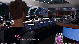 Stranded in Space - Stripper MILF Flashes Her Big Tits