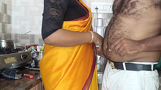 Housewife kitchen sex