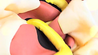 Time for the Reindeer Rear Games Shes Cumming Going Insane