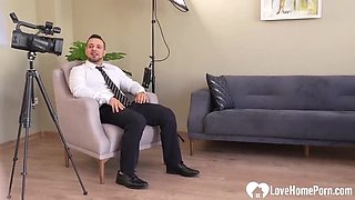 Bella Mur & Nicole Murkovski Threesome Fuck - Homemade Porn Casting with Redhead Angelica Heaven