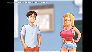 Summer saga part three - Step sister bending over her big booty