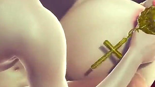 Queen MILF with Big Boobs Has Sex in the Church - Tamanna Crusch Hentai Parody