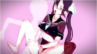 Car Toon In Genshin Impact - Mona In School Uniform