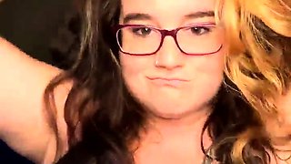 Fat BBW with big boobs masturbating and squirtin on cam