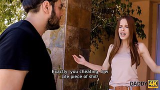 Daddy4k. altercation with boyfriend motivates Jillian Janson to seduce guys stepdaddy