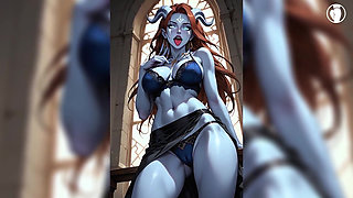 Naughty Hot Draenei MILF, Photoshoot - Ai Art