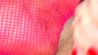 Anna Fire Fucks in Pink Tights